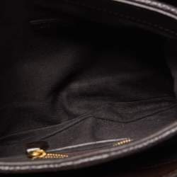 Burberry Beige/Brown Haymarket Check Coated Canvas and Leather Buckle Flap Crossbody Bag