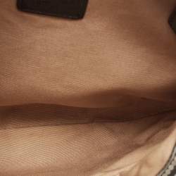 مملوكة مسبقًا Burberry Black/Beige Supernova Check Coated Canvas and Patent Leather Dryden Crossbody Bag