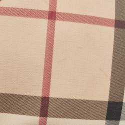 مملوكة مسبقًا Burberry Black/Beige Supernova Check Coated Canvas and Patent Leather Dryden Crossbody Bag