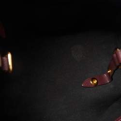 Pre Owned Burberry Tan/Beige House Check Fabric and Leather Small Canterbury Tote