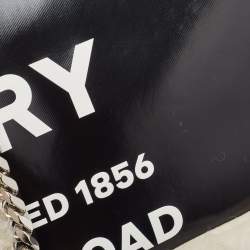 Pre Owned Burberry Black/White Leather and Fox Fur Small Lola Shoulder Bag