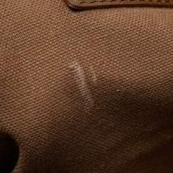 Pre Owned Burberry Brown Quilted Leather Dunloe Hobo