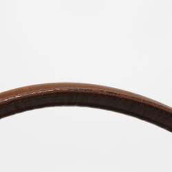 Pre Owned Burberry Brown Quilted Leather Dunloe Hobo