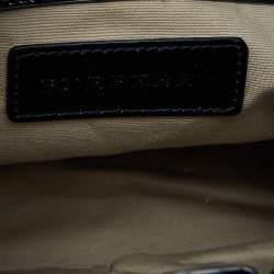 Burberry Beige/Black Supernova PVC and Patent Leather Barton Hobo