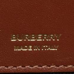 Pre Owned Burberry Brown/Black Check Coated Canvas and Leather Dorset Shoulder Bag
