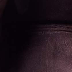 Pre Owned Burberry Black/Beige Haymarket Coated Canvas and Leather Alchester Bowler Bag