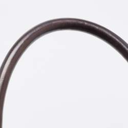 Pre Owned Burberry Black/Beige Haymarket Coated Canvas and Leather Alchester Bowler Bag