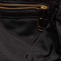 Pre Owned Burberry Black Grain Leather Woodbury Tote