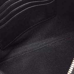 Pre Owned Burberry Black/Beige House Check Canvas and Leather Peyton Crossbody Bag