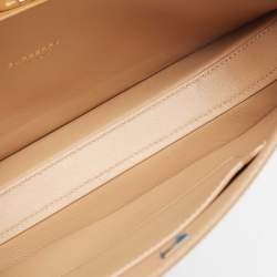 Burberry Beige Satin Studded Olympia Clutch