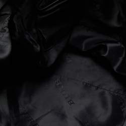 Pre Owned Burberry Brown Studded Leather Shopper Tote