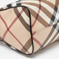 Pre Owned حقيبة بربري بوسطن شيستر  PVC كاروهات نوفا حمراء