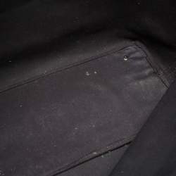 Pre Owned Burberry Black/Beige Nova Check PVC and Leather Nickie Tote