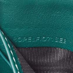 Pre Owned Burberry Black Leather Zip Around Compact Wallet