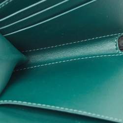 Pre Owned Burberry Black Leather Zip Around Compact Wallet