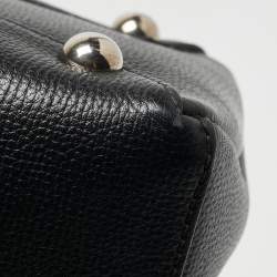 Pre Owned Burberry Black Leather Baby Banner Tote