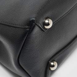 Pre Owned Burberry Black Leather Baby Banner Tote