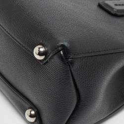 Pre Owned Burberry Black Leather Baby Banner Tote