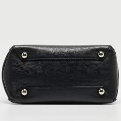 Pre Owned Burberry Black Leather Baby Banner Tote