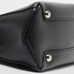 Pre Owned Burberry Black Leather Baby Banner Tote