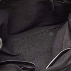 Pre Owned حقيبة يد بربري خياطة جلد بريدل جلد وكانفاس كاروهات هاوس بنية