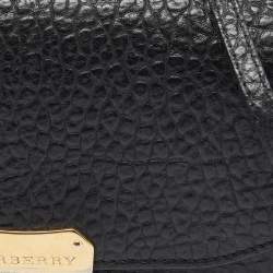 Pre Owned Burberry Black Leather Madison Crossbody Bag