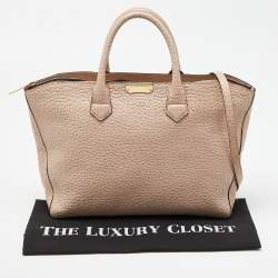 مملوكة مسبقًا Burberry Beige Leather Medium Dewsbury Tote 
