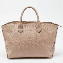 مملوكة مسبقًا Burberry Beige Leather Medium Dewsbury Tote 