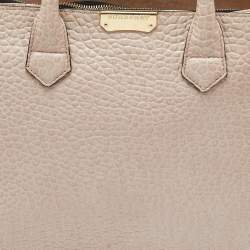 مملوكة مسبقًا Burberry Beige Leather Medium Dewsbury Tote 
