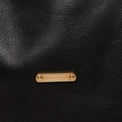 Pre Owned Burberry Black Leather Small Canterbury Tote