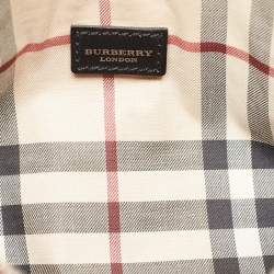 Pre Owned Burberry Red Leather Barrel Bag