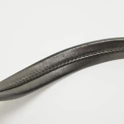 Pre Owned Burberry Grey Nova Check Lurex and Leather Fairby Hobo