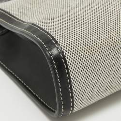 مملوكة مسبقًا Burberry Black/Grey Canvas and Leather Pocket Portable Crossbody Bag