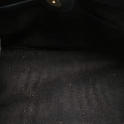 Pre Owned Burberry Navy Blue/Beige House Check Canvas and Leather Mini Banner Tote