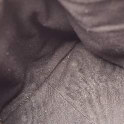 Pre Owned Burberry Brown/Beige Haymarket Canvas and Leather Alchester Bag