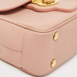 Burberry Old Rose Leather Small DK88 Top Handle Bag