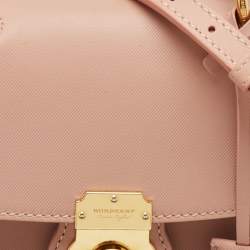 Burberry Old Rose Leather Small DK88 Top Handle Bag