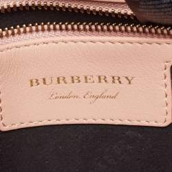 Burberry Old Rose Leather Small DK88 Top Handle Bag