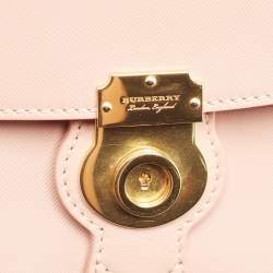 Burberry Old Rose Leather Small DK88 Top Handle Bag