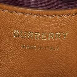 Pre Owned Burberry Brown Leather Micro Lola Shoulder Bag