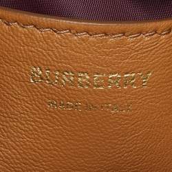 Burberry Brown Leather Micro Lola Shoulder Bag