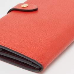 Burberry Red Leather Harlow Continental Wallet