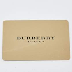 Pre Owned Burberry Beige/Off White Nova Check PVC and Patent Leather Hobo