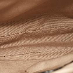 Pre Owned Burberry Black/Beige Nova Check PVC and Patent Leather Brooke Hobo