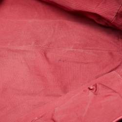 مملوكة مسبقًا Burberry Beige/Pink Haymarket Check PVC and Leather Small Canterbury Tote