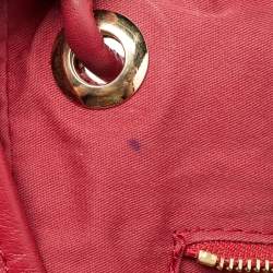 مملوكة مسبقًا Burberry Beige/Pink Haymarket Check PVC and Leather Small Canterbury Tote