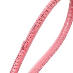 مملوكة مسبقًا Burberry Beige/Pink Haymarket Check PVC and Leather Small Canterbury Tote