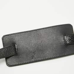 Pre Owned Burberry Black/White Beat Check Nylon and Patent Leather Lowry Shoulder Bag