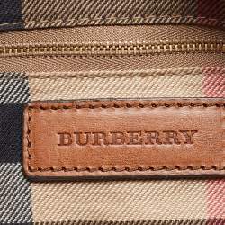 Pre Owned Burberry Brown Leather Medium Alchester Bowler Bag