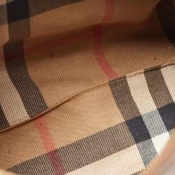 Pre Owned Burberry Brown Leather Medium Alchester Bowler Bag